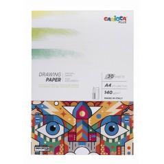 Carioca Plus Bloc Papel Dibujo A4 30Hojas 140gr