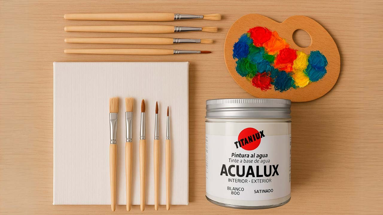 Materiales necesarios: cómo pintar con acrílico