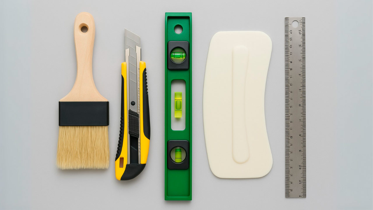 Herramientas necesarias para poner papel pintado como un experto