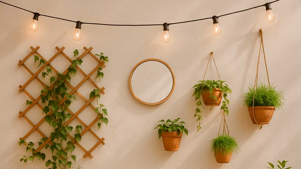 Cómo decorar paredes patio exterior sin hacer obras grandes