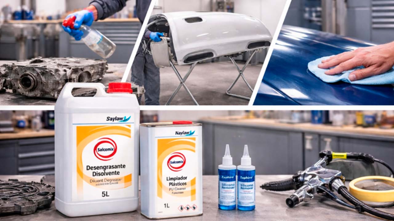 Tipos de disolventes según el material y la superficie a tratar