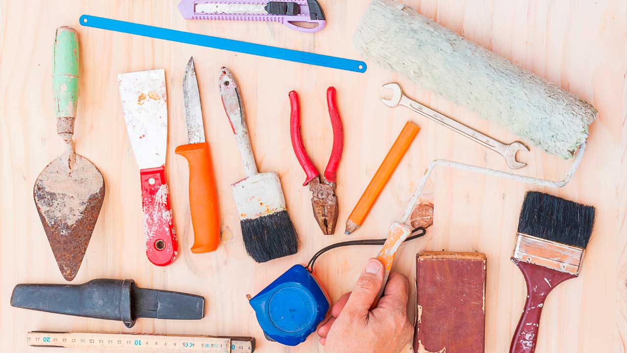 Herramientas sucias: errores comunes al usar herramientas de la pintura