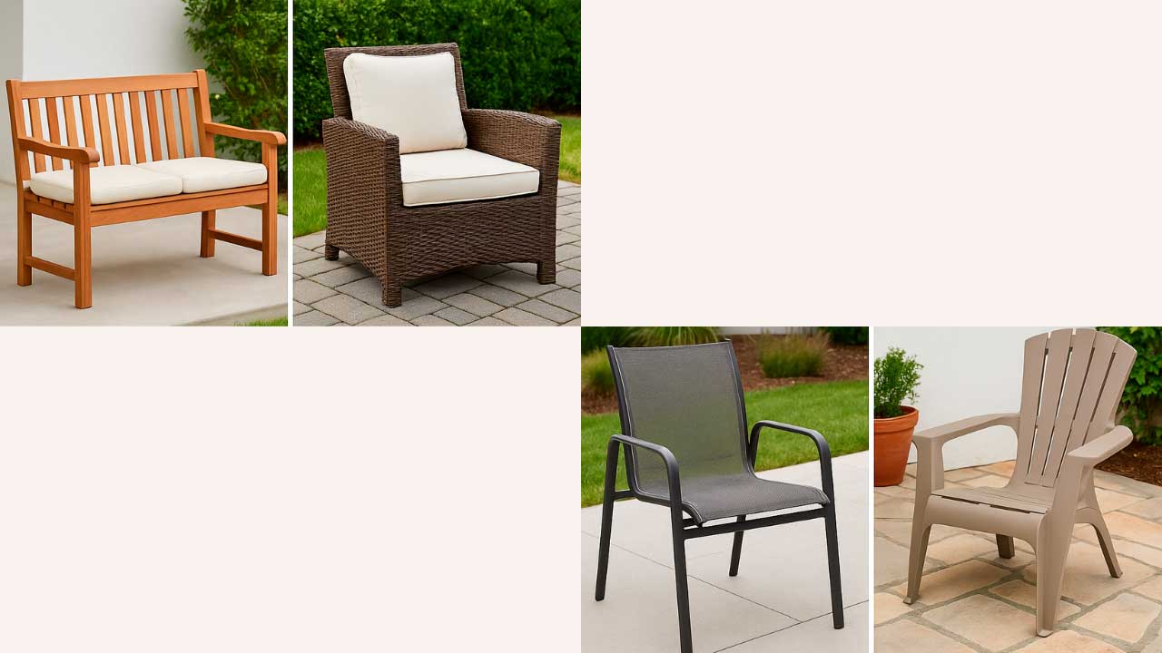 Tipos de muebles de terraza: ¿cómo influye el material en su mantenimiento?