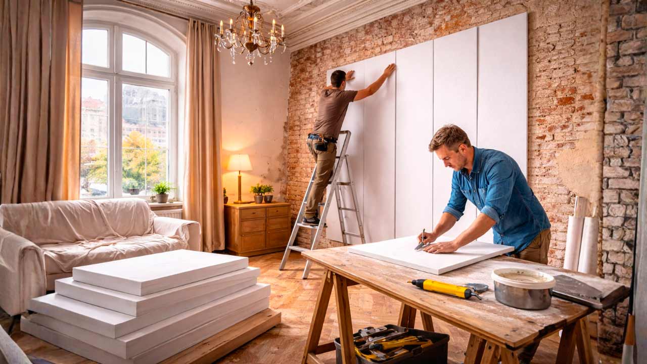 Placas de aislamiento interior en reformas y edificios antiguos