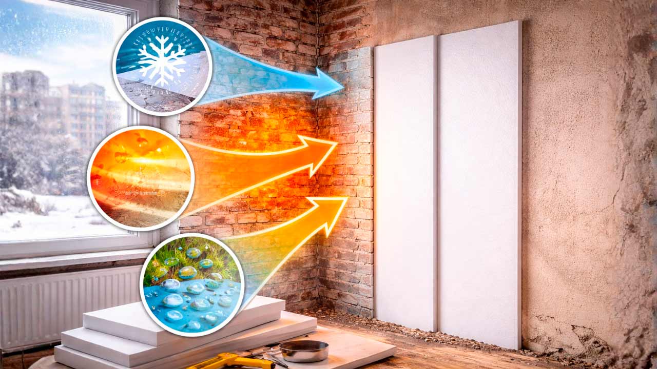 Placas de poliestireno extruido: cómo funcionan en el aislamiento interior