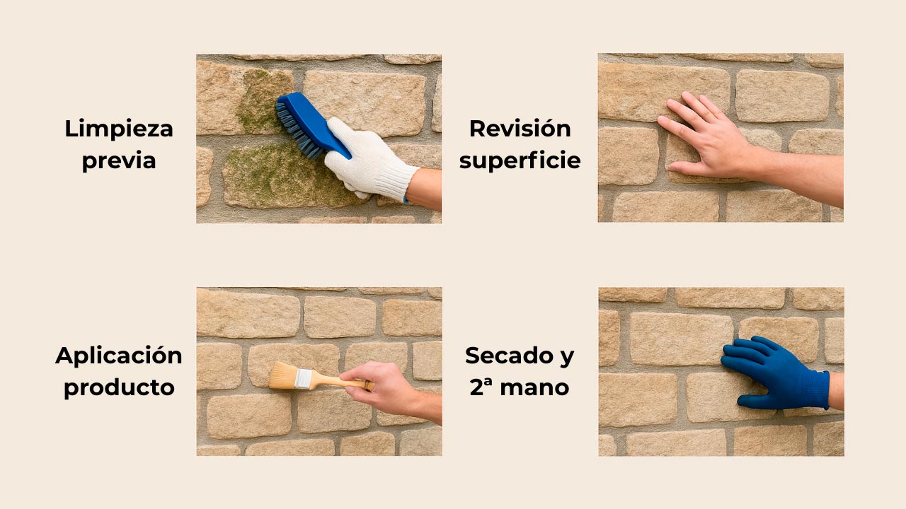 Cómo aplicar hidrofugante para piedra paso a paso